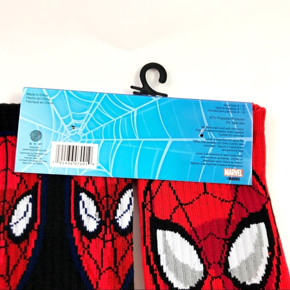 New Mens Marvel The Avengers Spider-Man Socks 6-12 - Picture 4 of 5